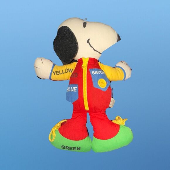 Vintage 1968 Learn to Dress Snoopy Doll Teach Me Snoopy Plush 14" - Picture 1 of 6